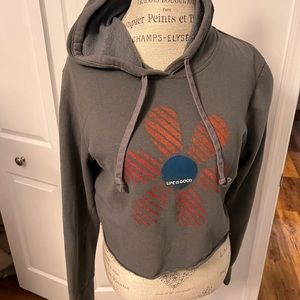 Cropped Life is Good hoodie